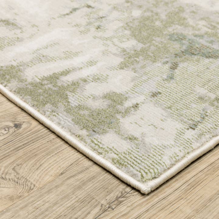 HomeRoots - Wholesale Area Rug - 3' X 5' Beige Grey Brown And Sage Green Abstract Area Rug3