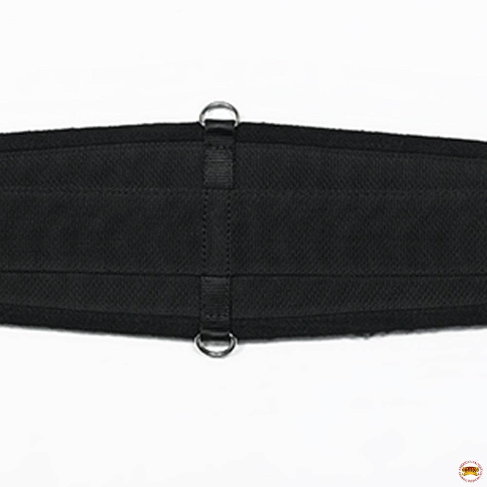 HILASON - Vente Équipement d’équitation - Sangle de selle de rodéo doublée en feutre pour cheval HILASON avec boucle en acier inoxydable noire2