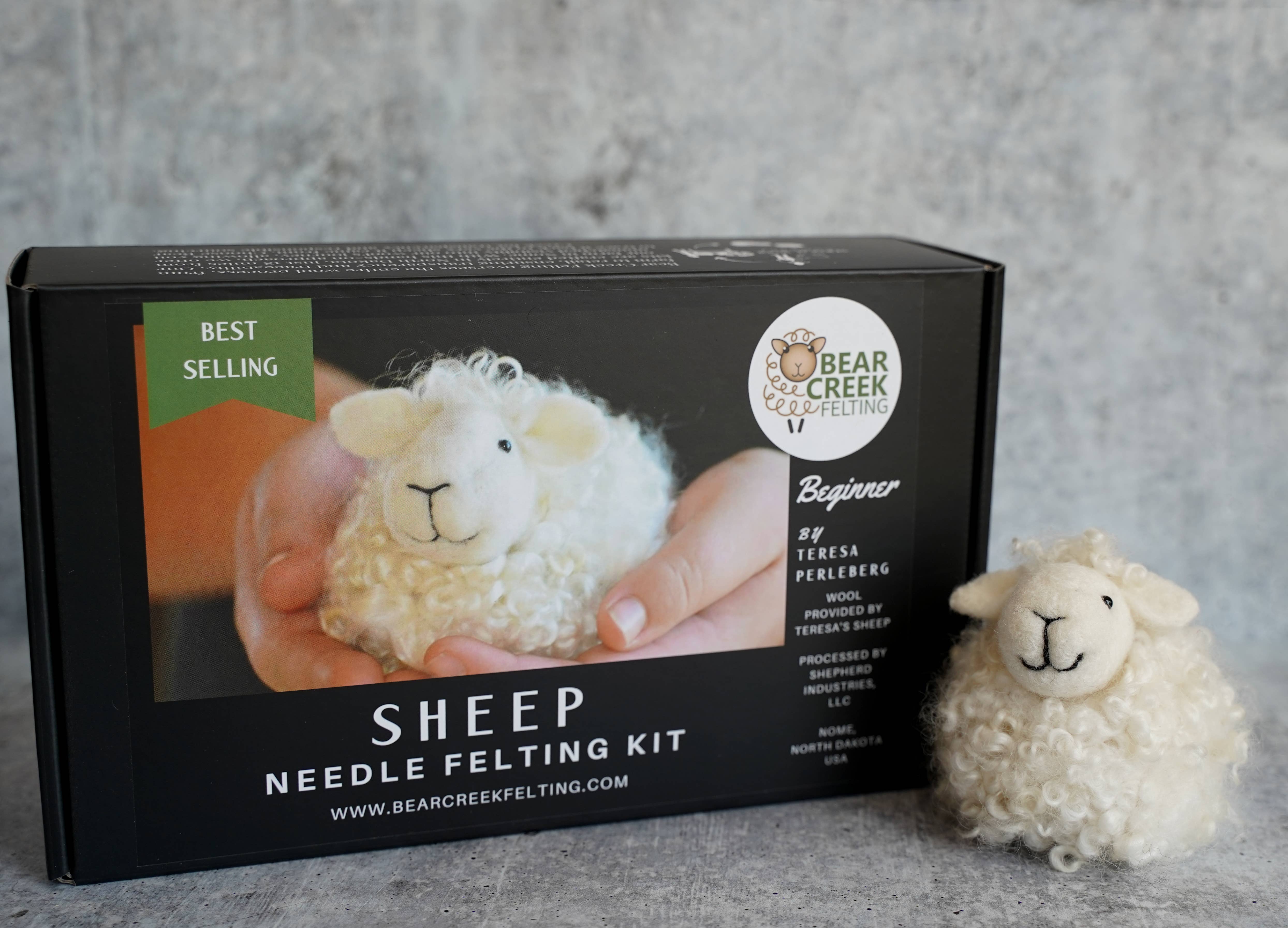 Bear Creek Felting - Wholesale DIY Craft Kit - Sheep Needle Felting Kit14