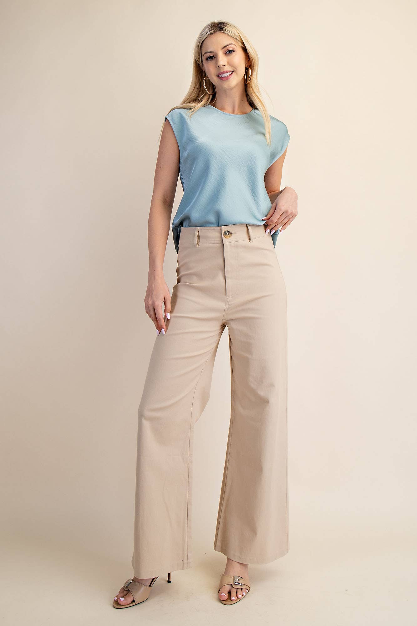 Glam - Wholesale Pants - Women's - High-Waist Straight Pants15