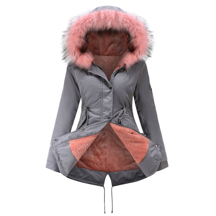 Marayn - Wholesale Coat - Women's - Warm Hooded MidLength Padded Parka Coat Winter 20255
