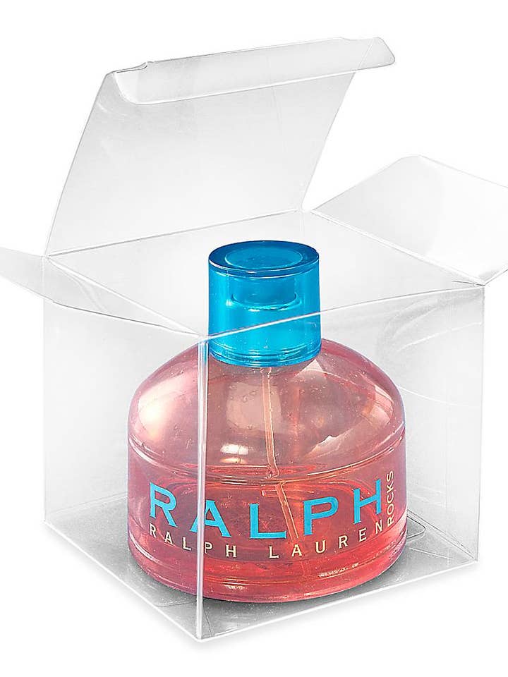 (50 pcs) Clear Vinyl Boxes - 3 x 3 x 3" for wholesale by verona home and gift