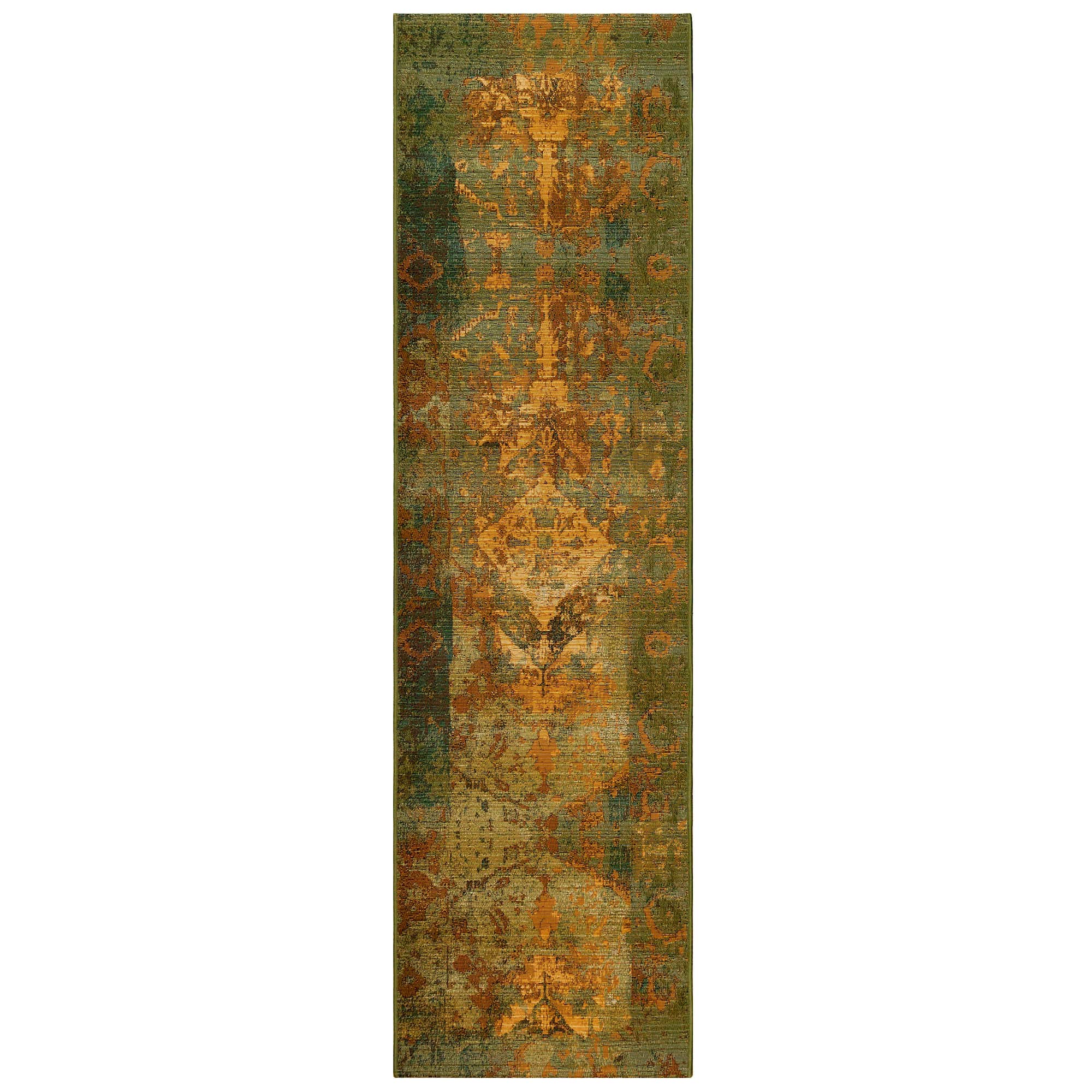 Marina Kermin Indoor/Outdoor Area Rug Green for wholesale on Faire2