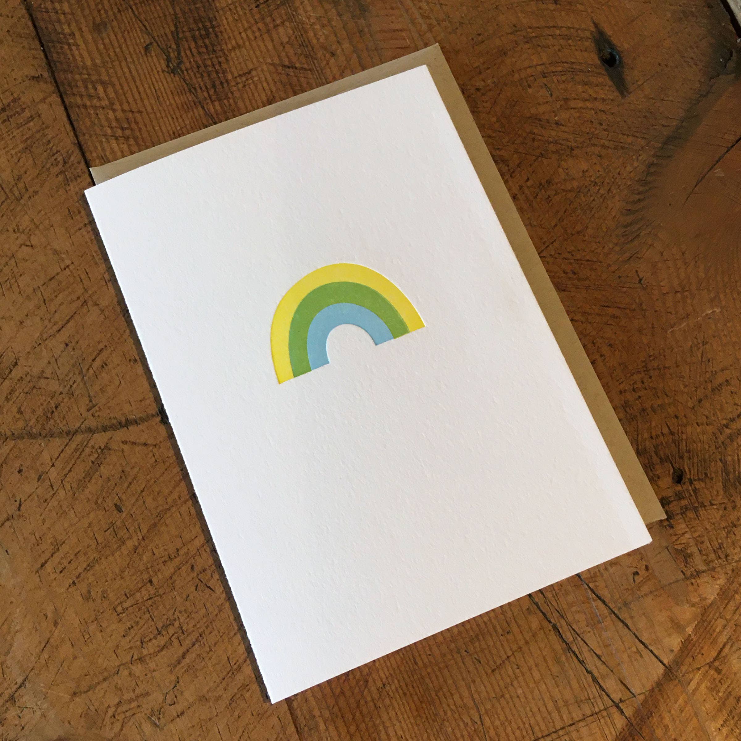 Green Bird Press - Wholesale Everyday Greeting Card - Rainbow Letterpress Card5