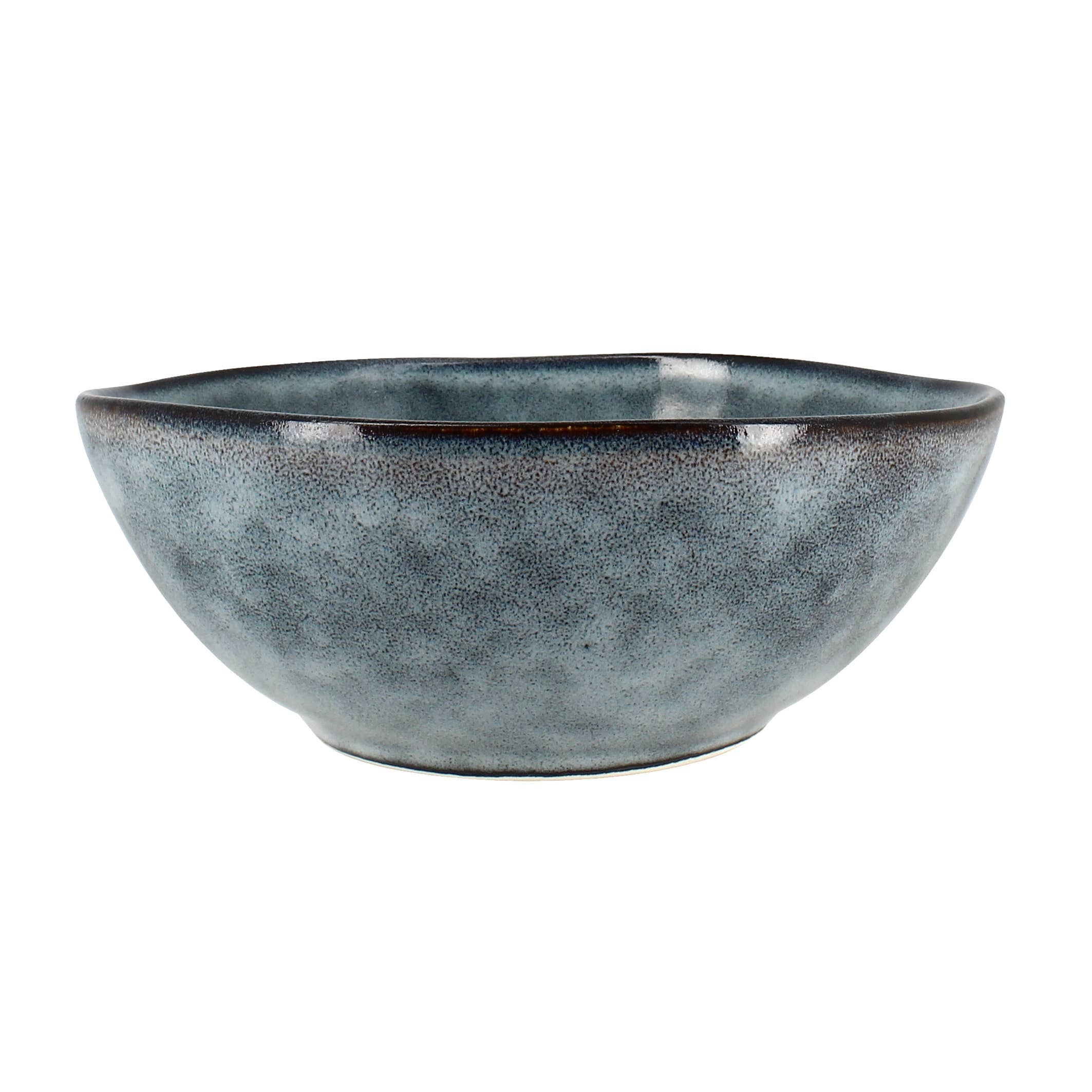 Ogo living - Wholesale Bowl - Aronal 500ml blue stoneware bowl1