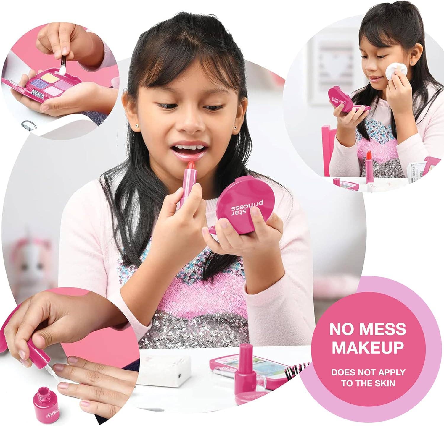 Stargo Brands Llc - Vendita all'ingrosso Set di giocattoli - Bambini - Set deluxe di borsa da gioco con accessori - Edizione rosa10