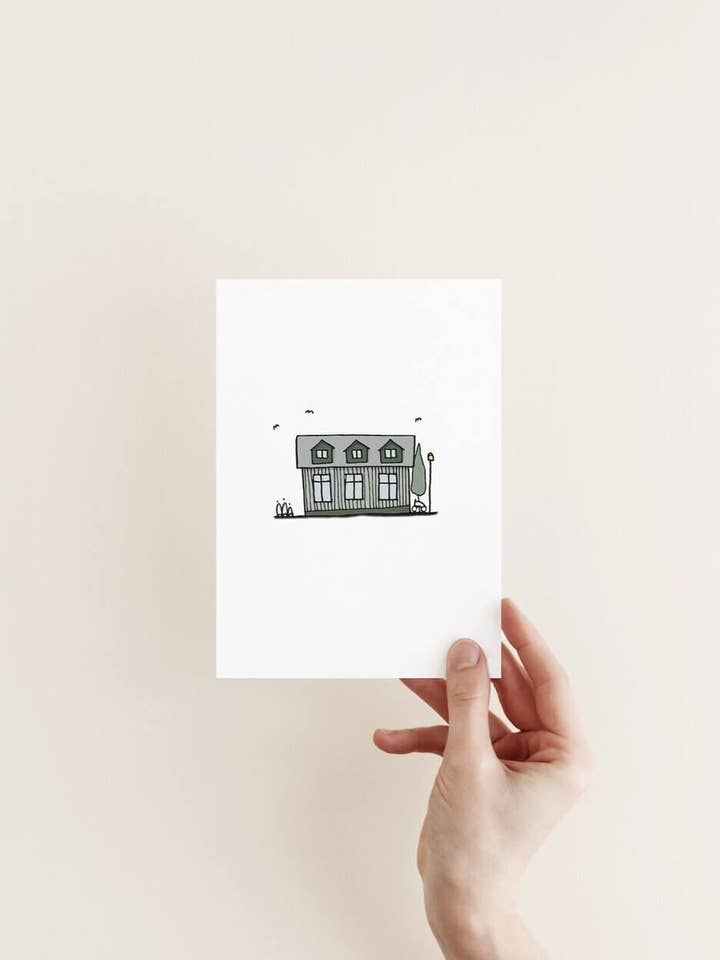 Reykjavík House - Green for wholesale by Sonia Nicolson