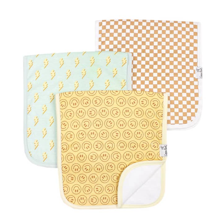 Premium Burp Cloths - Vance for wholesale by Copper Pearl