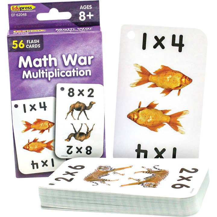 Teacher Created Resources - Wholesale Learning Cards - Kids & Baby - Math War Multiplication Flash Cards
