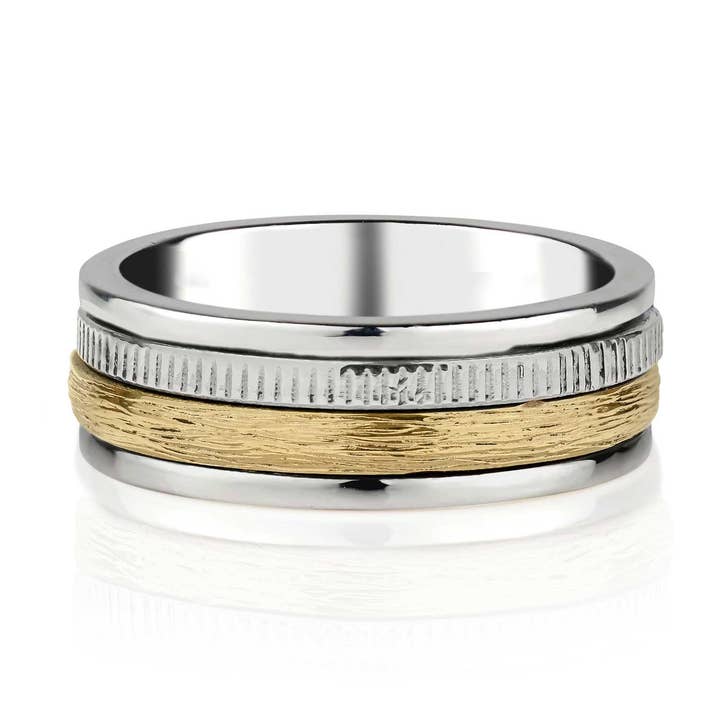 Bague à filer unisexe Divine Cosmos pour la vente par Charlotte's Web Jewellery