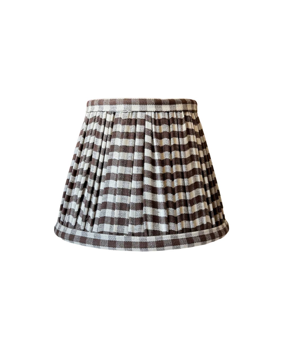 kd weave - Wholesale Lamp Shade - Chocolate Gingham Empire Shade