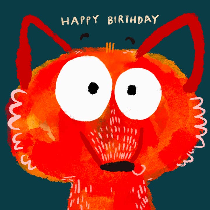 Fox Birthday for wholesale by Sarah Horne Studio