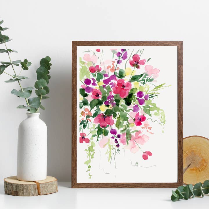 "Loose and Lovely" Print for wholesale by Shelly Cluff Art