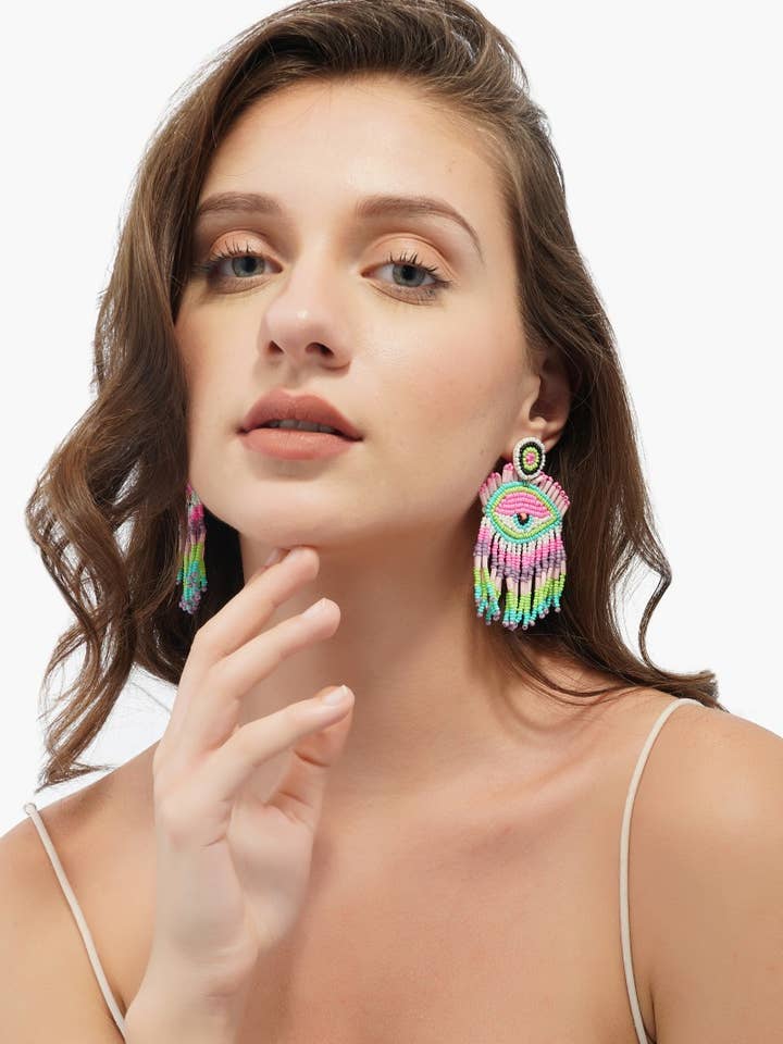 Orecchini pigri rosa per la vendita all'ingrosso da parte di America & Beyond