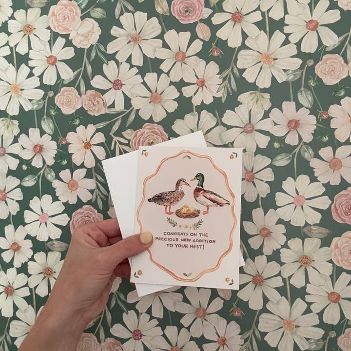 Lana's Shop - Wholesale Baby Card - New Baby Little Duckling Greeting Card3