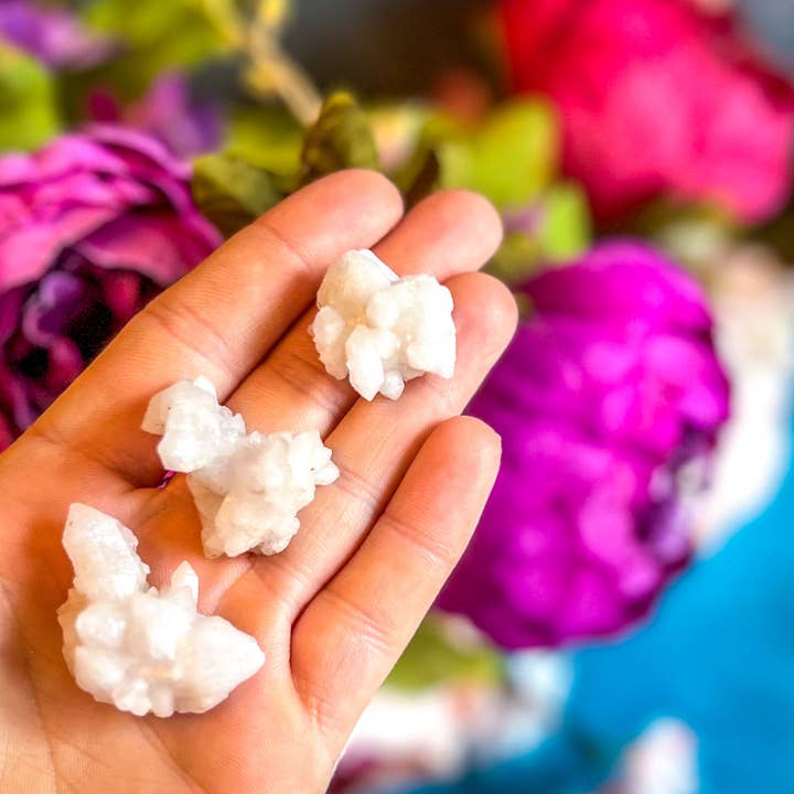 Mandala Gems – Engroshandel Spirituelle sten og krystaller – Krystalliserede lyserøde kvarts klynger, SJÆLDNE rosenkvarts klynger fra Tata Marokko7