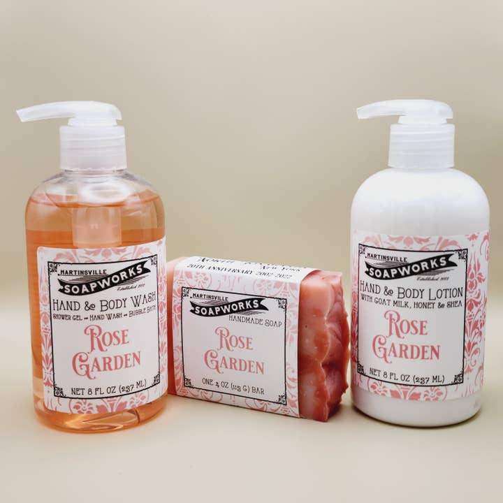 Martinsville Soapworks - Wholesale Body Wash/Shower Gel - Rose Garden Hand & Body Wash2