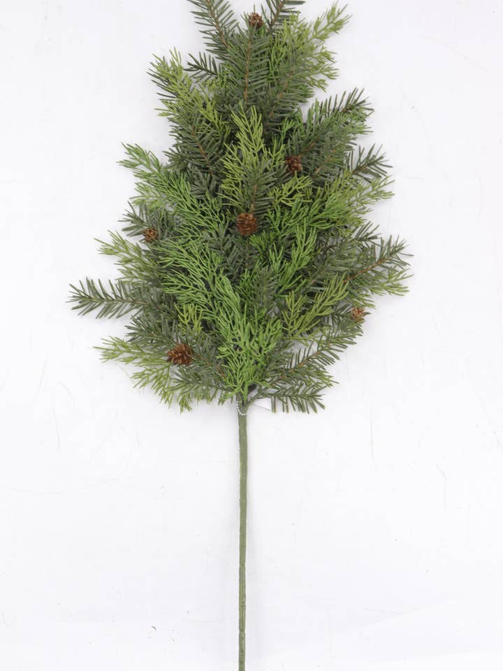XM13437 Mixed Pine/Cedar Spray,30.5in-8/48p for wholesale by Green Import Enterprises
