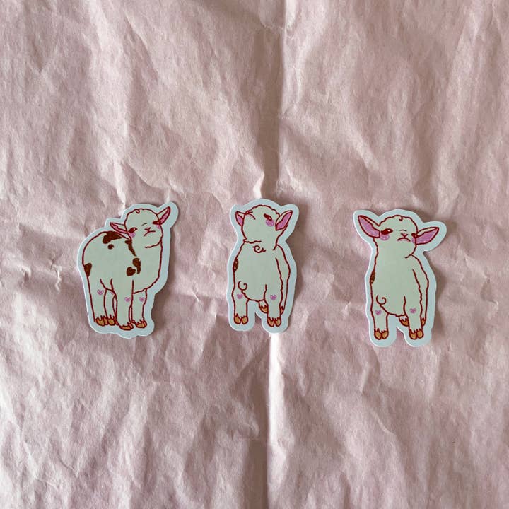 Skizzenfuchs - Wholesale Sticker - Adorable Smug Goat Meme Sticker Set | Sketch Fox
