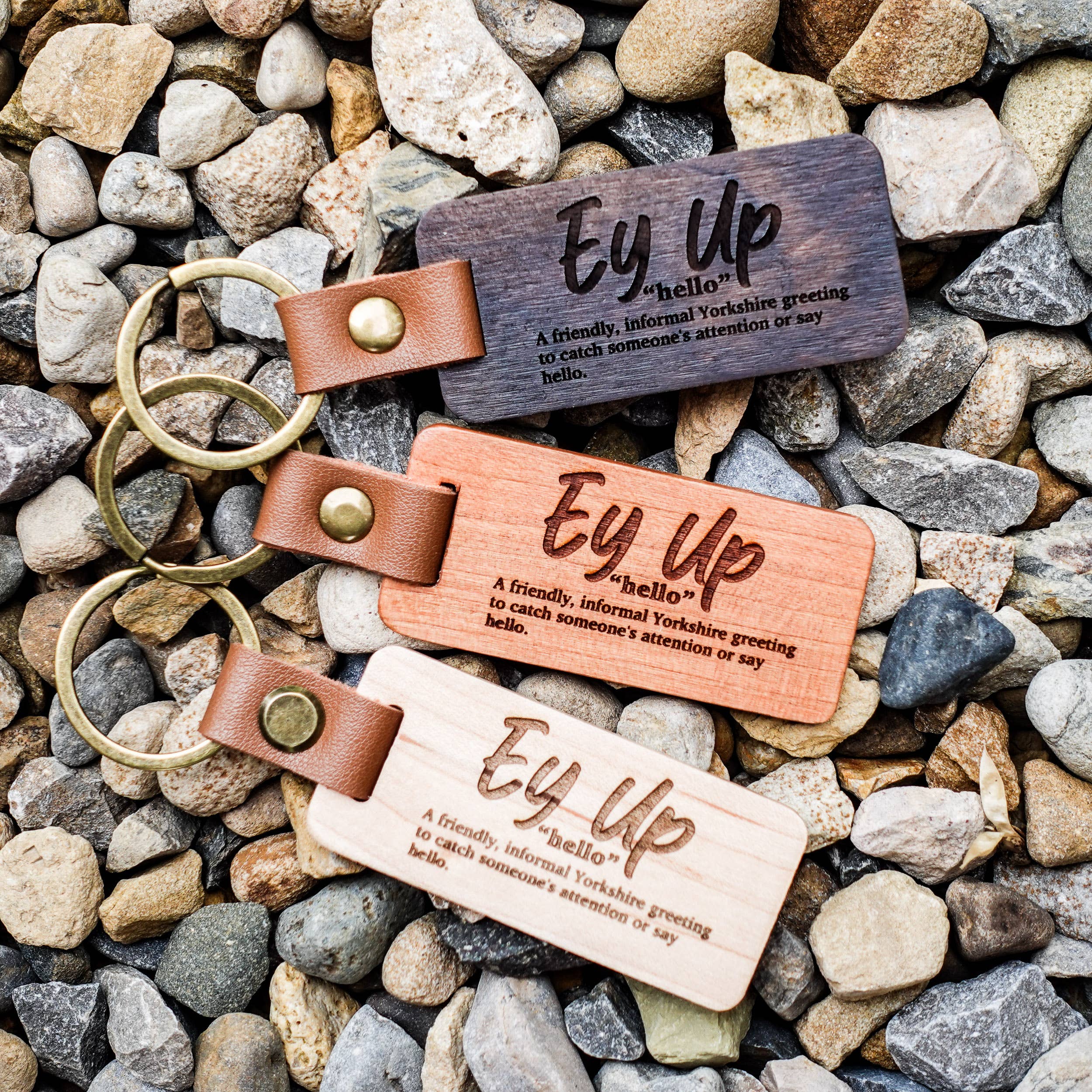 EllieBeanPrints - Wholesale Keychain - Unisex -  Yorkshire Quotes Wooden Keyring With Definitions 2