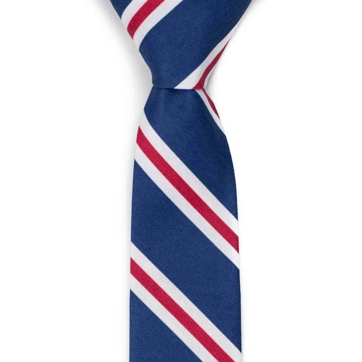 Patriot - Red/White/Blue Striped Tie for wholesale by Tough Apparel