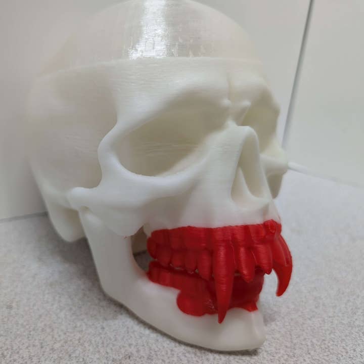 Statua di Lampada a Teschio di Vampiro, Decorazione da Scrivania, per la vendita all'ingrosso da parte di Zeus Print Shop