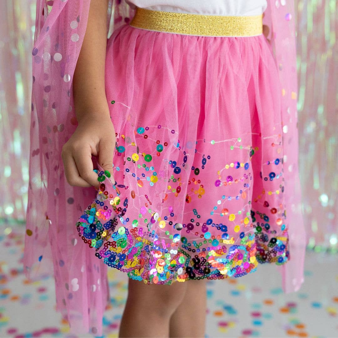 Sweet Wink - Wholesale Tutu - Kids - Raspberry Confetti Tutu - Dress Up Skirt - Kids Tutu2