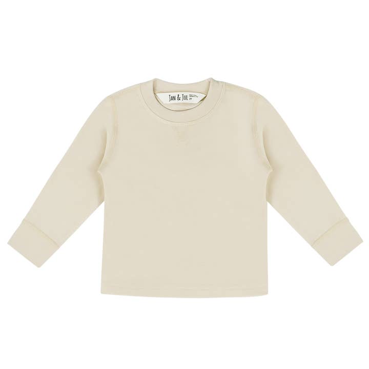 Jan & Jul - Wholesale Sweatshirt - Kids - Oatmeal | Kids Base Layer Tops