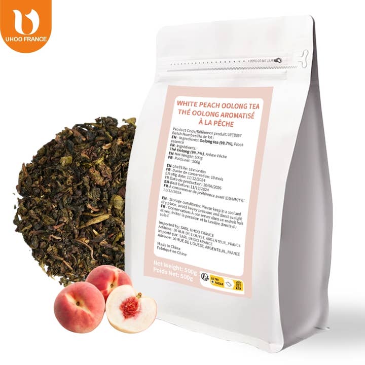 Oolong-te Hvid fersken 500 g (infusionsposer 50 g × 10) for engroshandel hos UHOO FRANCE