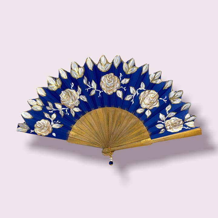 Arte e sfizio - Wholesale Handheld Folding Fan - Hand painted fans in fabric and wood9