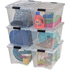 Everyday Supply Co - Wholesale Storage Bin - IRIS Stackable Clear Storage Boxes0