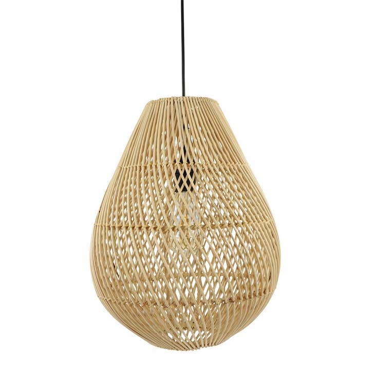 Natural rattan hanging lamp drop S for wholesale by EARTHWARE