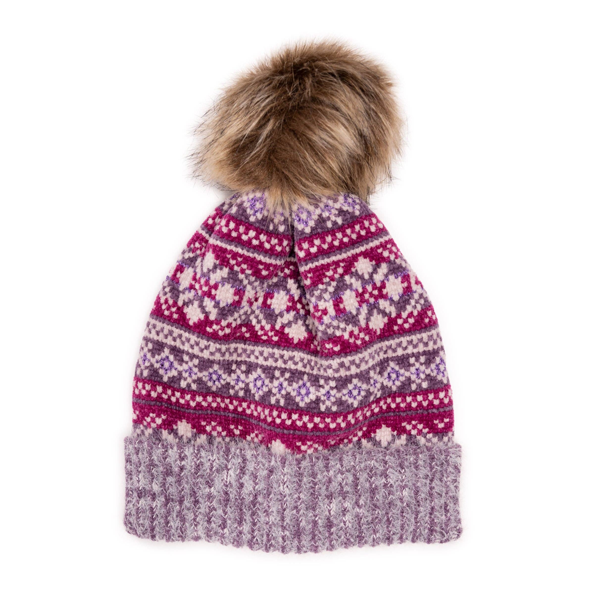Muk Luks - Wholesale Beanie - Women's - MUK LUKS Women's Chenille Eyelash Mix Hat0