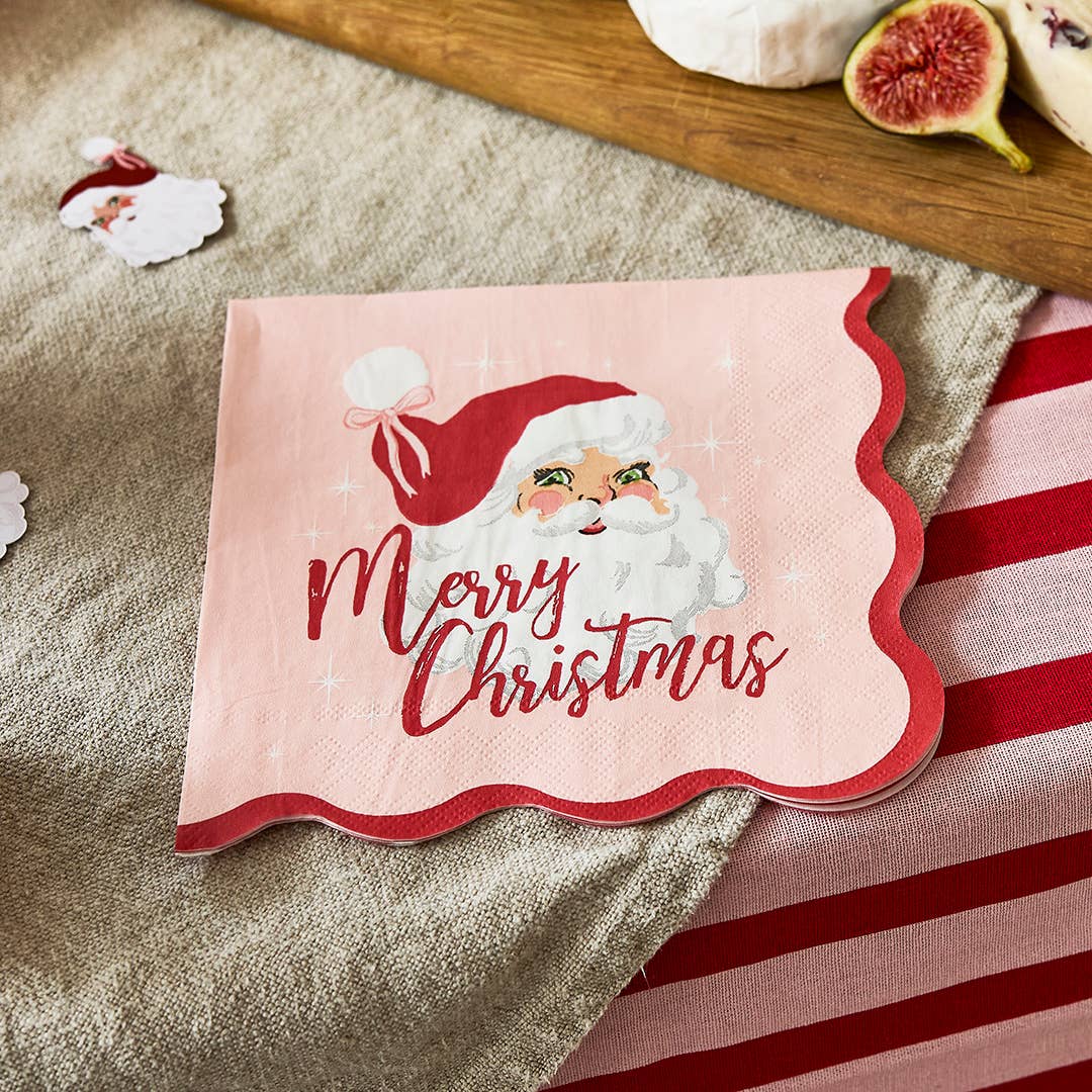 Hootyballoo by Club Green – wholesale Engångsservett – Vintage Santa-servetter - Förpackning med 162