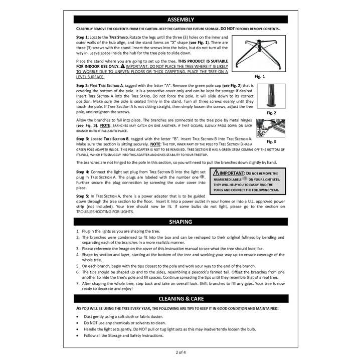 Haute Decor - Vente Sapin de Noël artificiel - Sapin Dumont de 4 pieds prééclairé avec lumières LED blanc chaud7