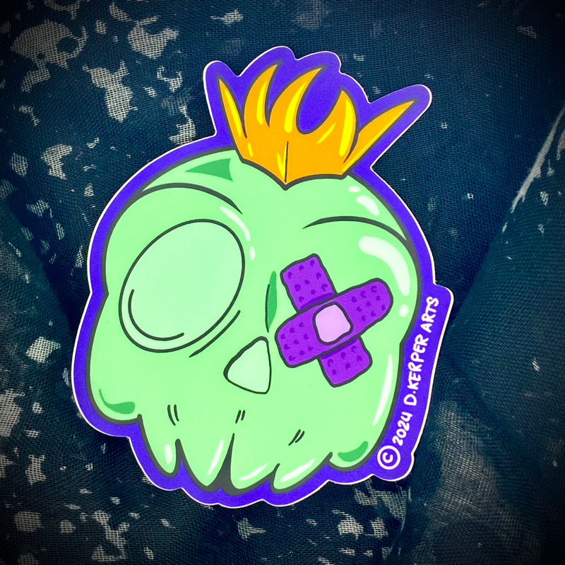 D. Kerper Arts - Wholesale Sticker - Sticker - Punk Head8