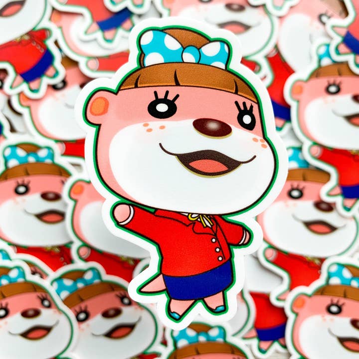 Lottie Animal Crossing Vinyl Sticker/Nye horisonter/ACNH/Vandtæt for engroshandel hos Trash Goblin