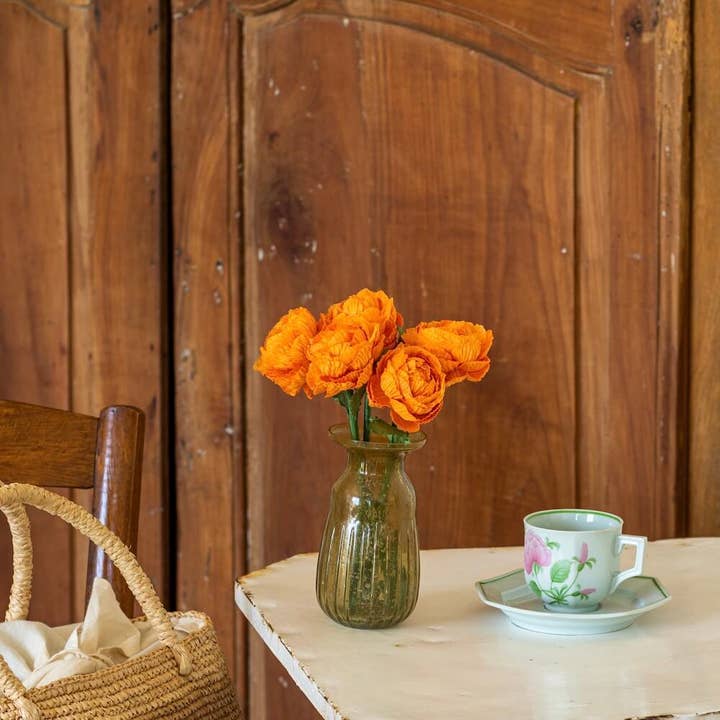 Flowrette - Wholesale Artificial Flowers - Ranunculus orange1