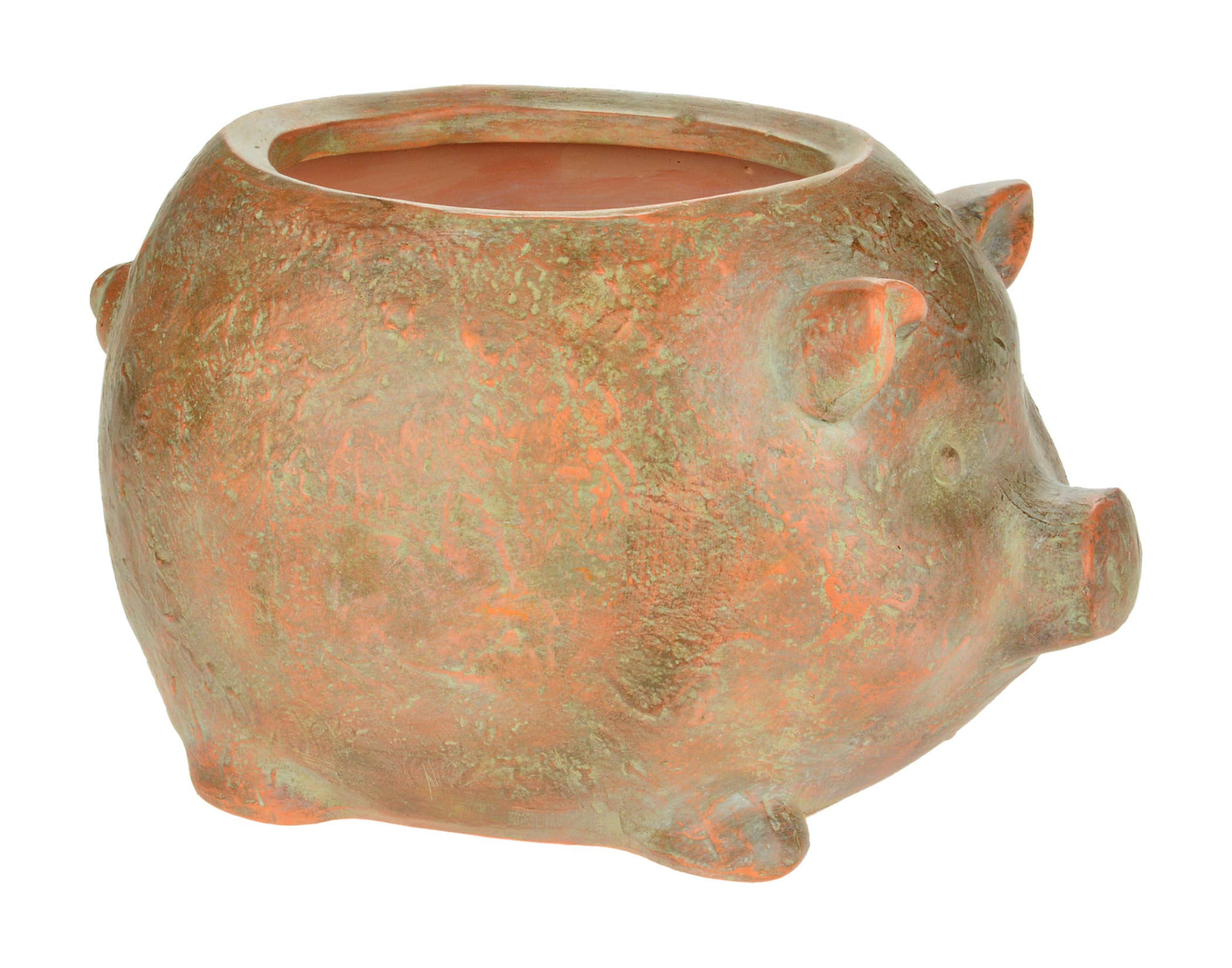 Christmas Tradition - Wholesale Plant Pot - 9x5" Terra Cotta Pig Planter0