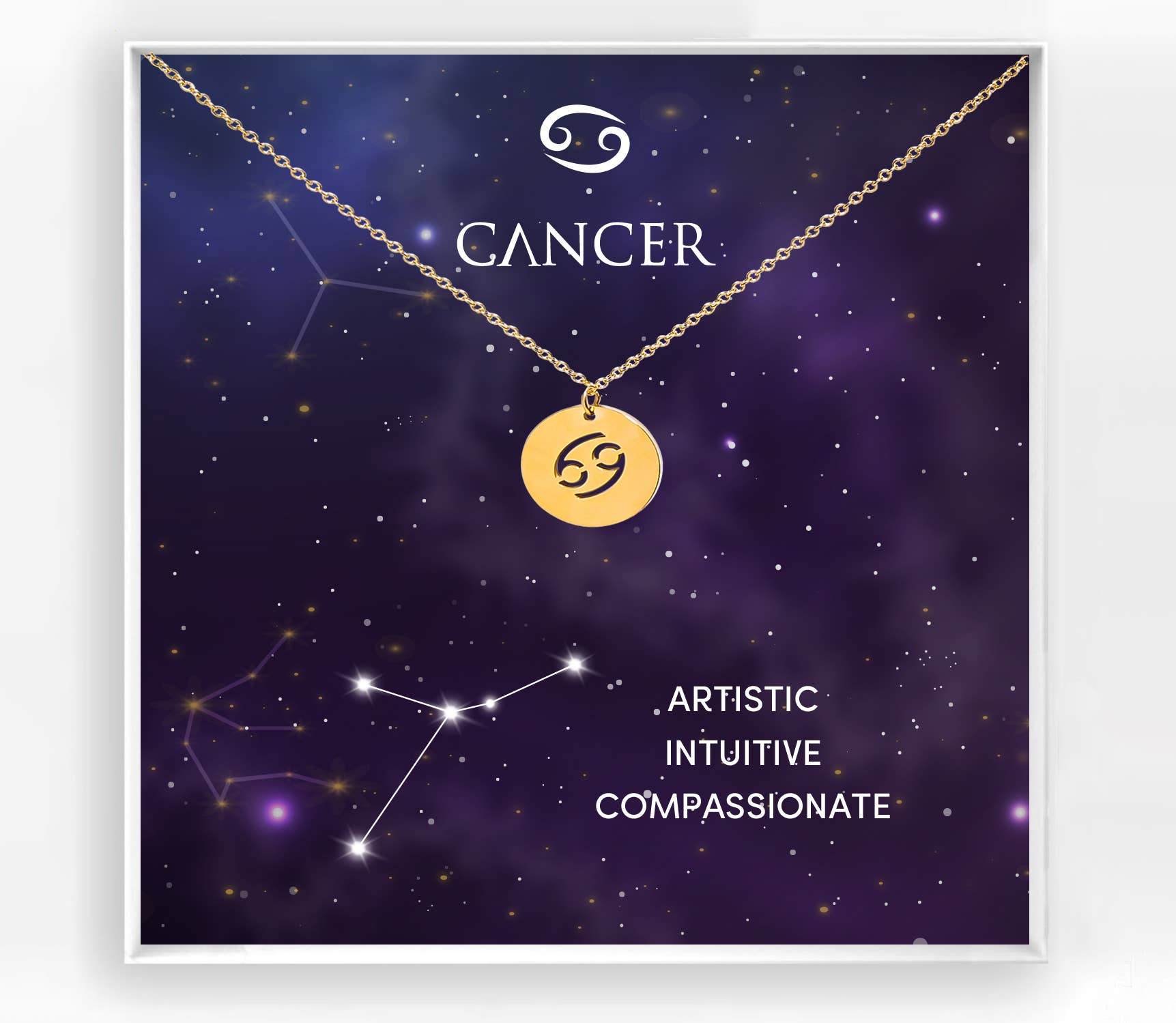 Succulent Kreations - Vente Colliers à pendentif - Collier Pendentif Signe du Zodiaque Plaqué Or12