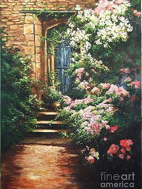 Medieval Stone Archway for wholesale by Lizzy Forrester Fine Art