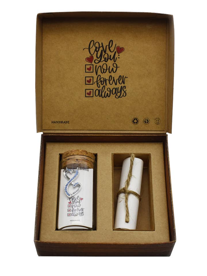 Yana 2 Infinity Hearts Penda Cadeau pour quelqu'un de spécial pour la vente par Quan Jewelry