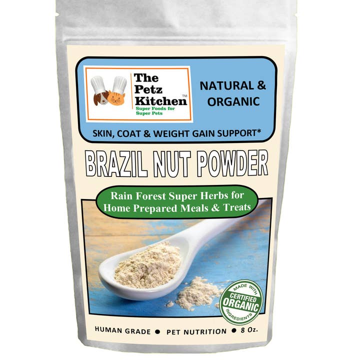 Natura Petz Organics - Wholesale Pet supplement – Cat/dog - Brazil Nut - Skin, Coat & Weight Gain Support* the Petz Kitchen Dog & Cat Holistic Super Foods*1