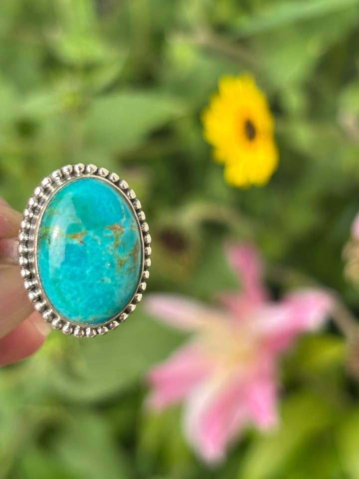Turquoise Ring size 8.5 for wholesale by Wild Peonies Xo