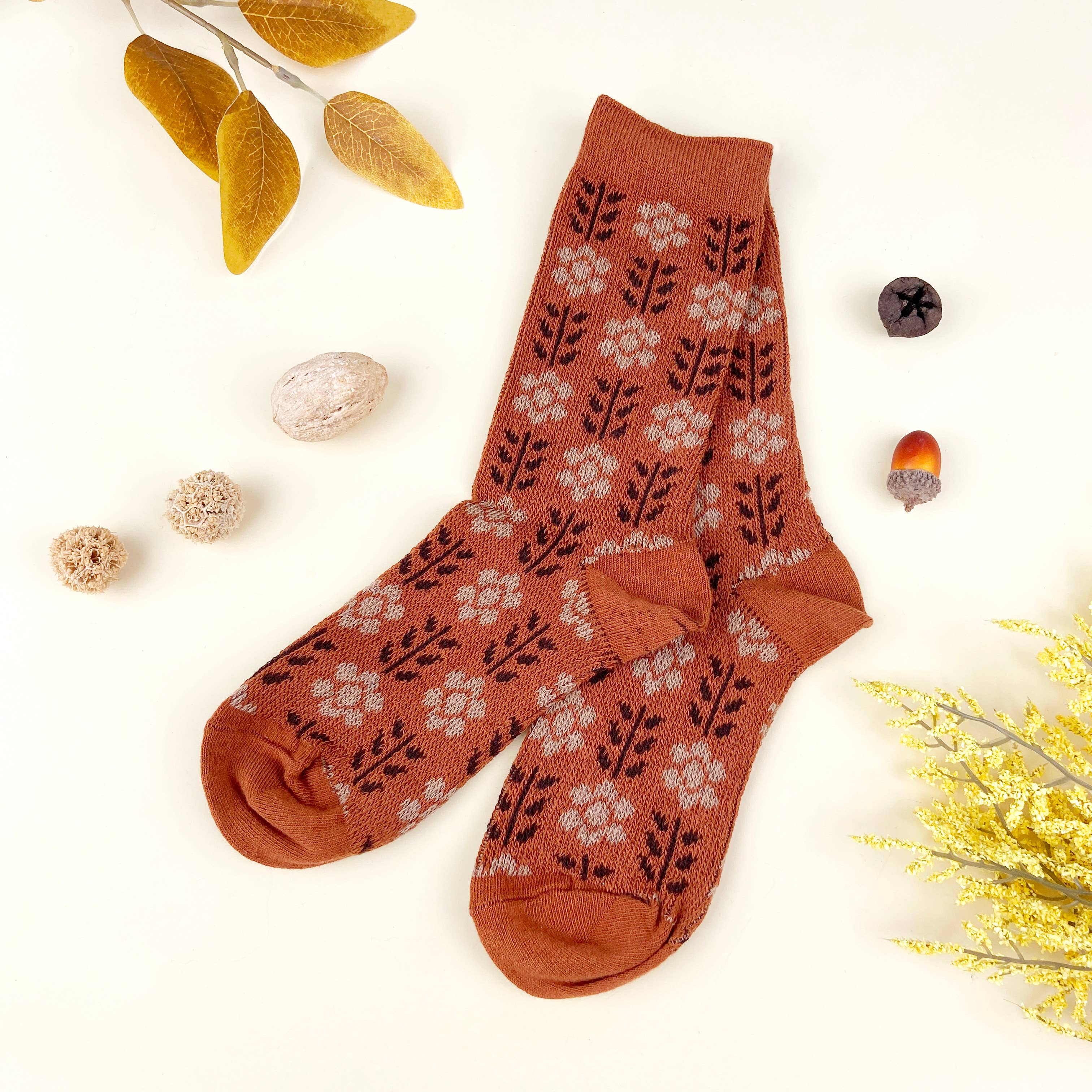 mildstyles - Wholesale Socks - Women's - Combed cotton women's British style retro mid-calf socks11