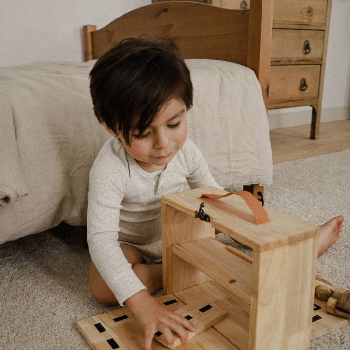 Q Toys – Großhandel Spielzeugset – Kinder – Tragbares Parkset6
