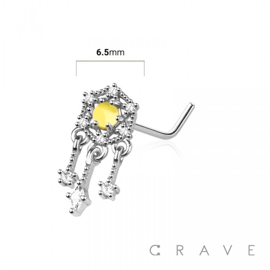 CRAVE – Anel de nariz por atacado – PINOS DE NARIZ EM FORMA DE L EM AÇO CIRÚRGICO EM AÇO ESTELAR 316L2