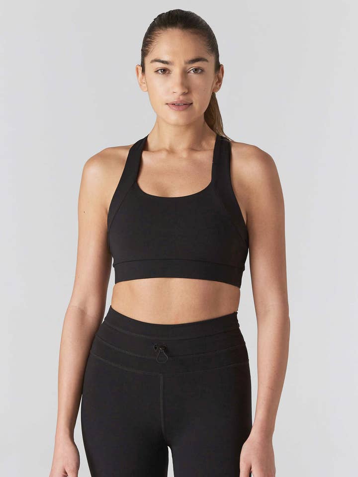 Multi Task Black Sports Bra for wholesale by 925fit