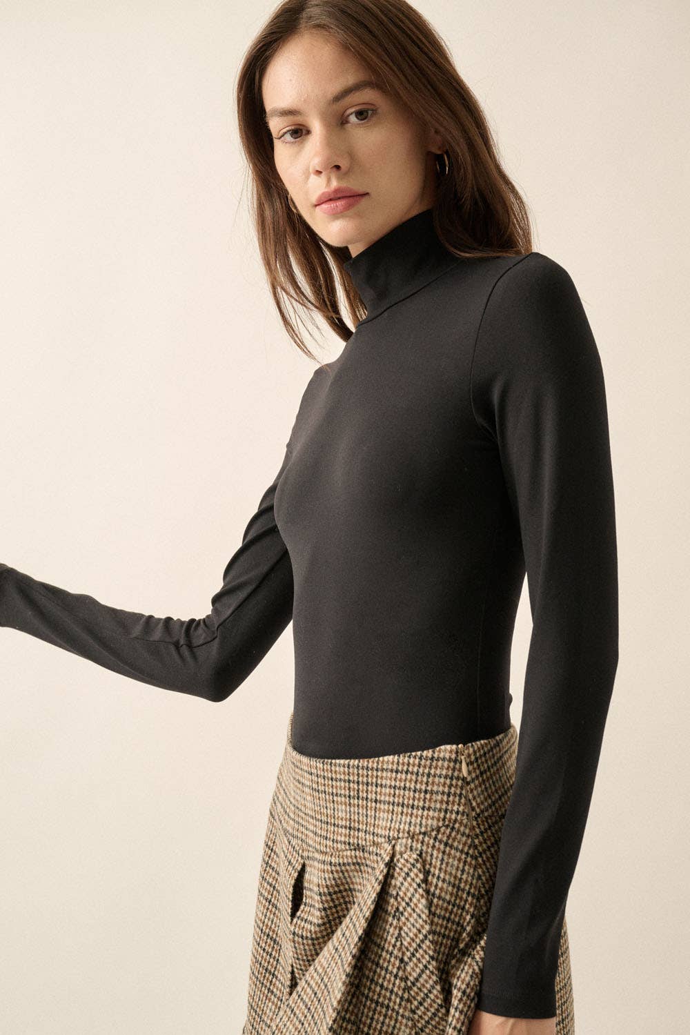 Promesa USA - Wholesale Bodysuit - Women's - Solid Knit Mockneck Long-Sleeve Bodysuit8