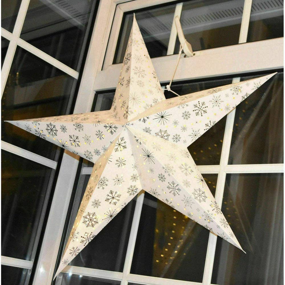 Black Qubd - Wholesale Christmas Decoration - Large LED Festive Hanging Stars1